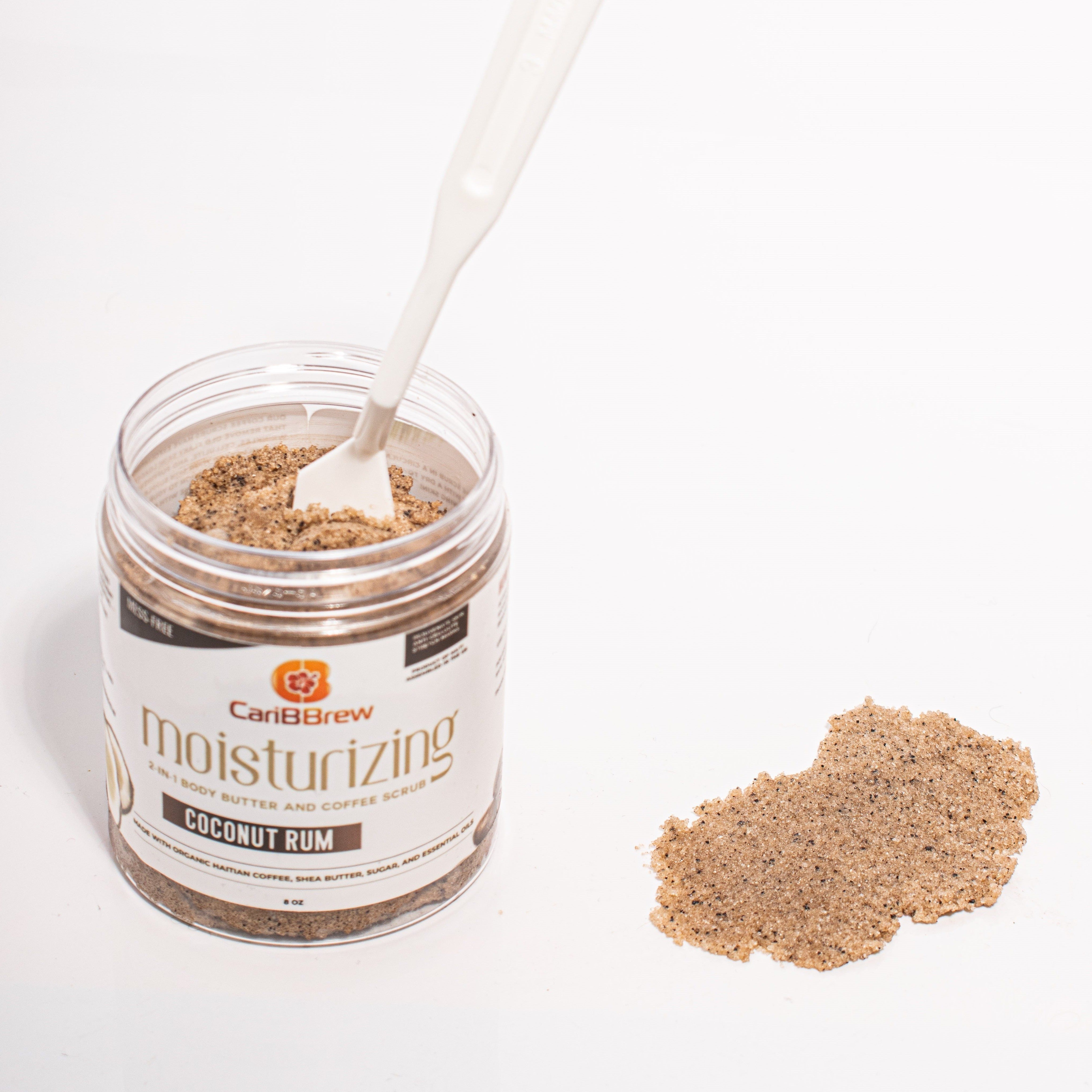 Coconut Rum - Moisturizing Haitian Coffee Scrub - 6 oz - Caribbrew6 oz