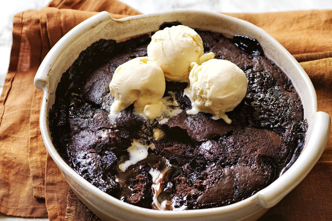 Chocolate caramel self-saucing pudding