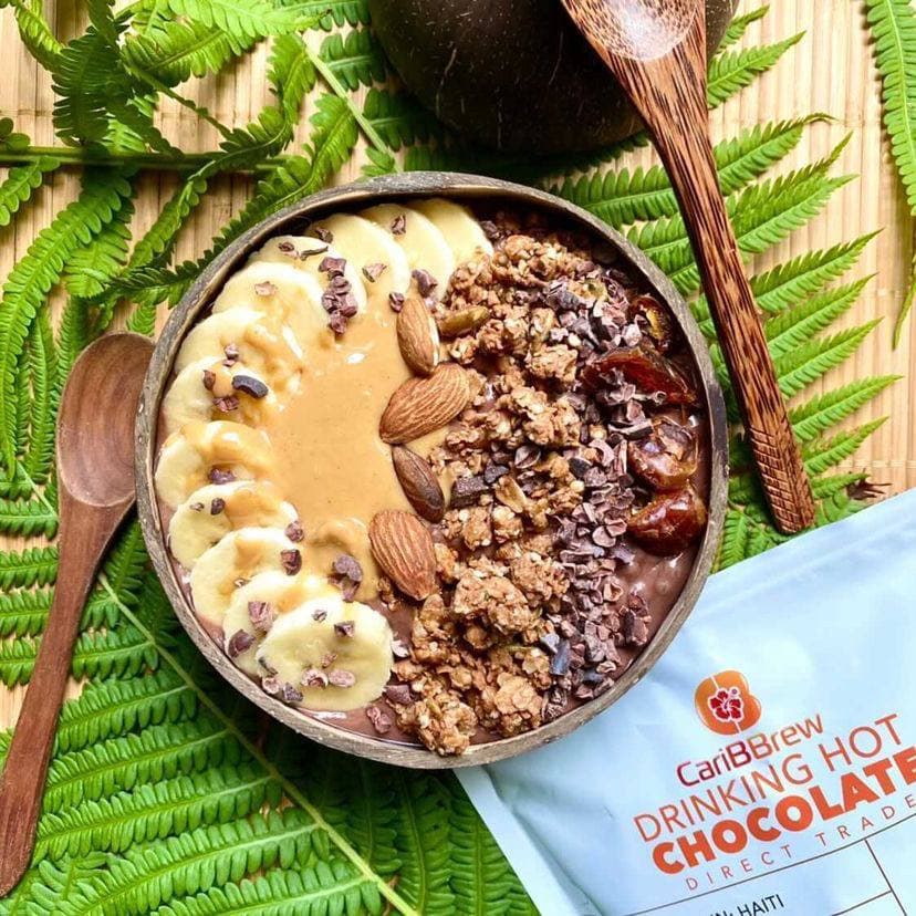 Chocolate Peanut Butter Smoothie Bowl - Caribbrew