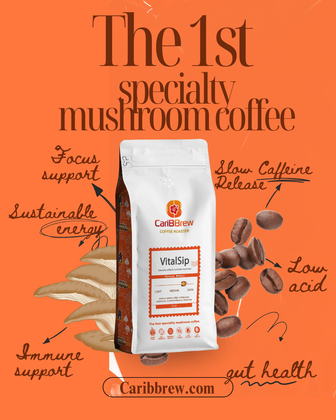 Caribbrew Mushroom Vitalsip Arabica Coffee 6oz - Caribbrew