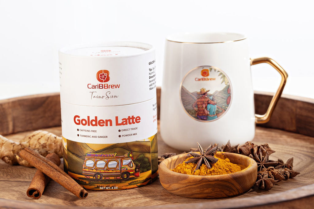 Golden Latte -  Haitian Turmeric Ginger - 2 cts - Caribbrew