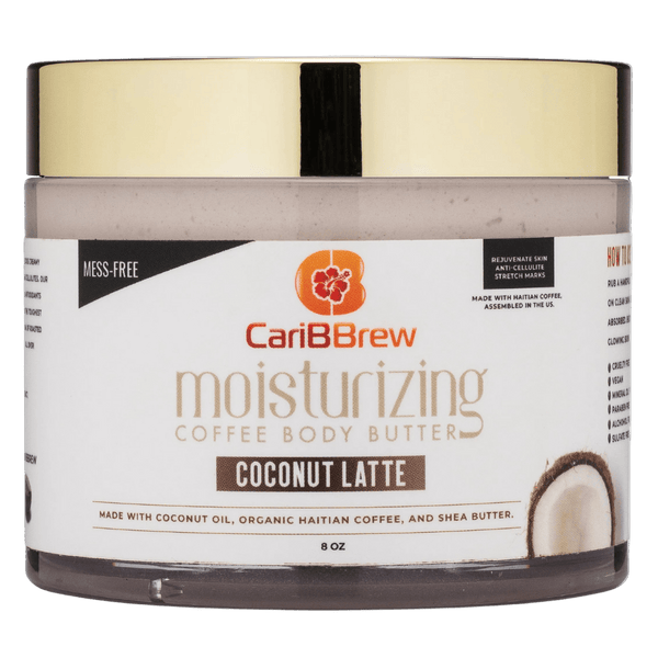 Coconut Coffee Body Butter 8oz- Moisturizing Haitian Coffee with Shea Butter