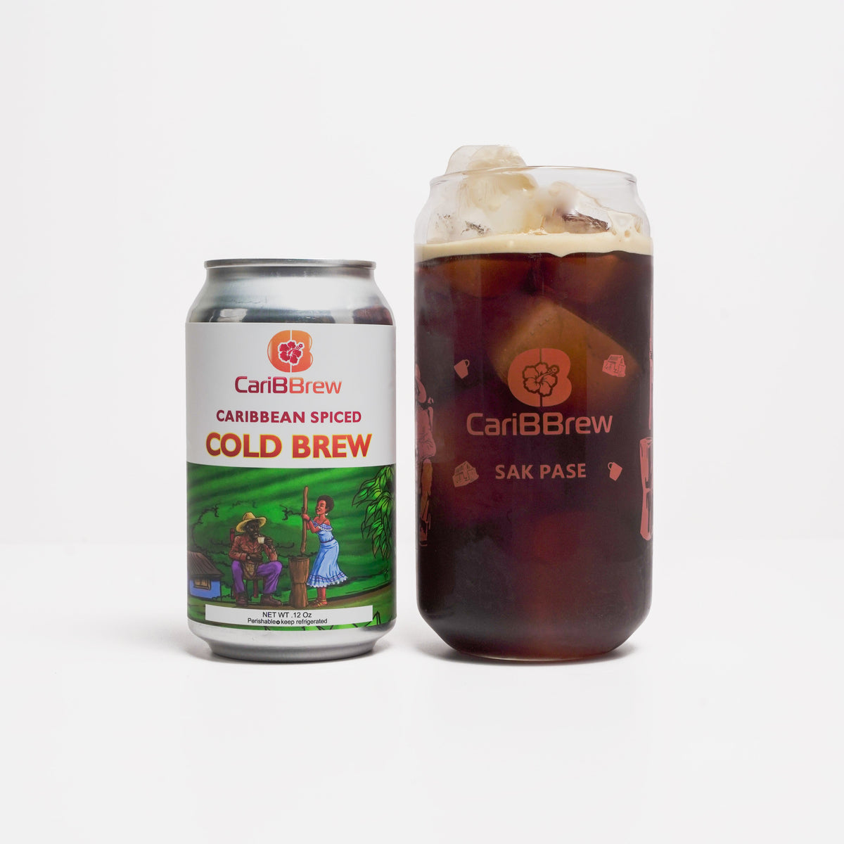 Clear Cold Brew Mug - Caribbrew