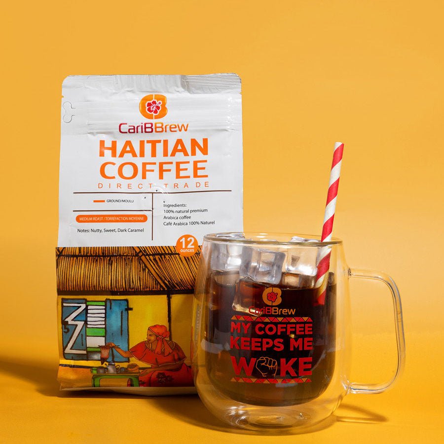 Clear Mug “Coffee Keeps me Woke” - Caribbrew