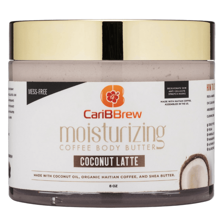Coconut Coffee Body Butter 8oz- Moisturizing Haitian Coffee with Shea Butter - Caribbrew8 oz