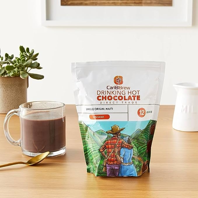 Spiced Vanilla Haitian Hot Chocolate - 2 Bags - Caribbrew8 oz