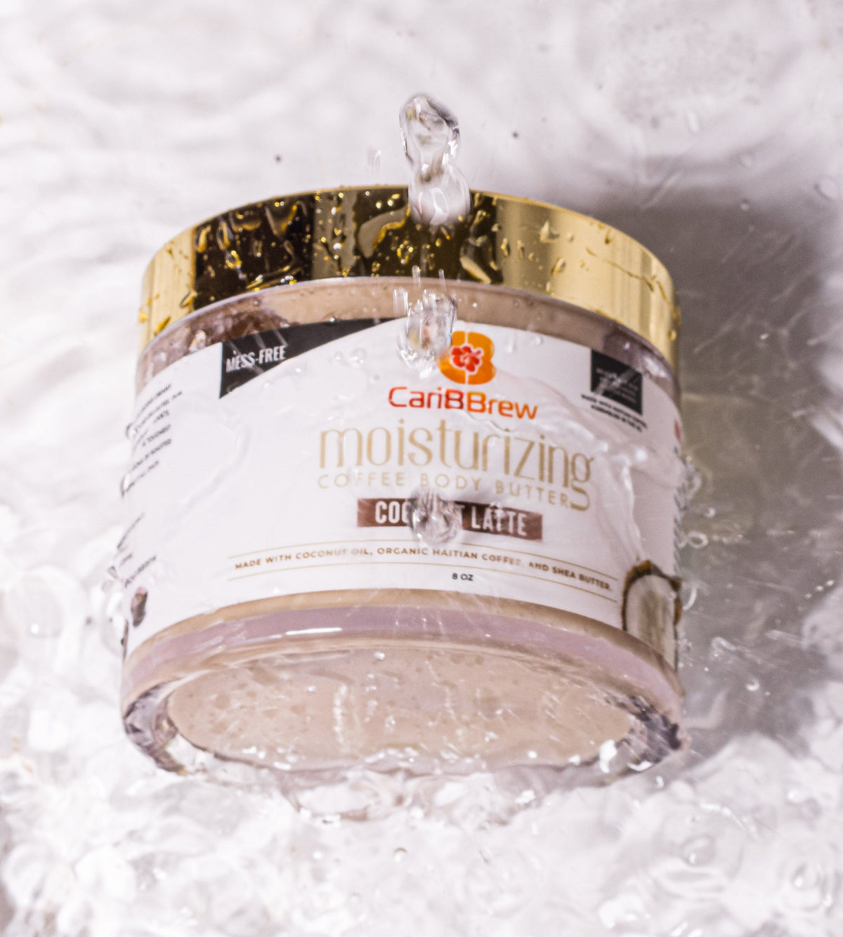 Coconut Coffee Body Butter 8oz- Moisturizing Haitian Coffee with Shea Butter - Caribbrew8 oz