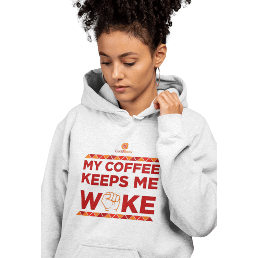 My Coffee Keeps me Woke Sweatshirt - CaribbrewBLK Large